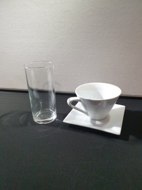 Koffiekop en schotel - Napoli - Vierkant (Korf  30 stuks)